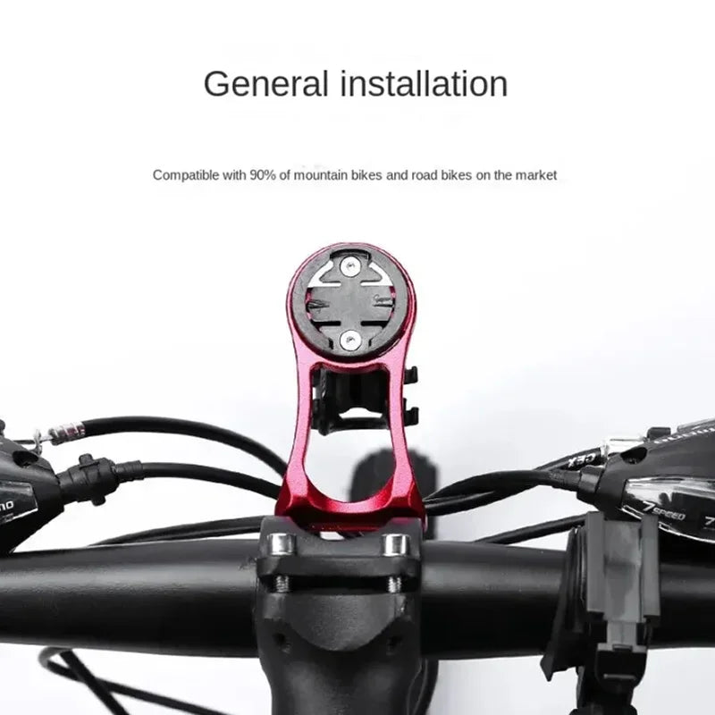 Bicycle Computer Holder Aluminum Alloy Stopwatch Mount Wear-resistant MTB Speedometer Mount Stem Top Cap Suitable for Garmin