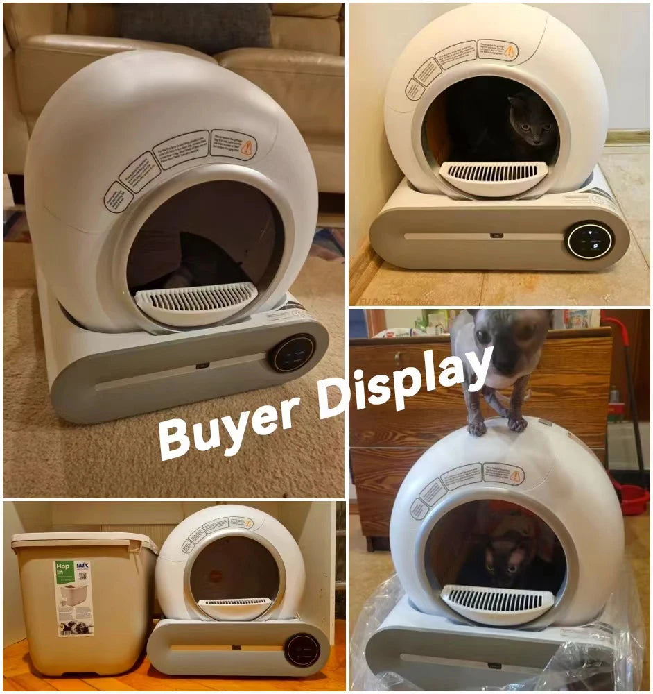 Automatic Smart Cat Litter Box Remotely Self Cleaning App Control Closed Cat Litter Boxes Extra Large Pet Supplies Toilet Tray