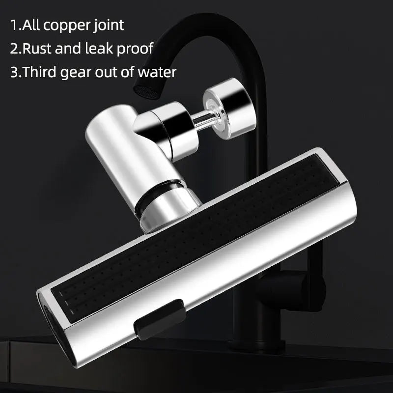 New Kitchen Waterfall Three-mode Universal Swivel Extension Faucet Splash-proof Nozzle Sink Multi-function