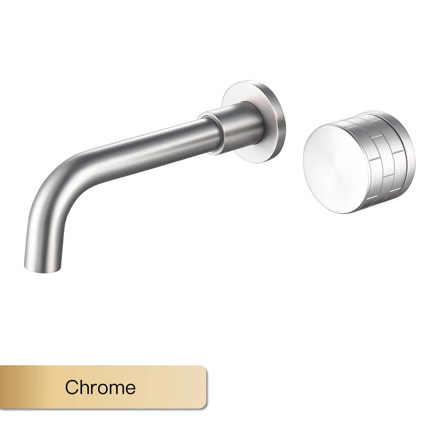 AITANA luxury brass brushed nickel bathroom faucet with simple embedded design and dual hole hot and cold water basin Mixer