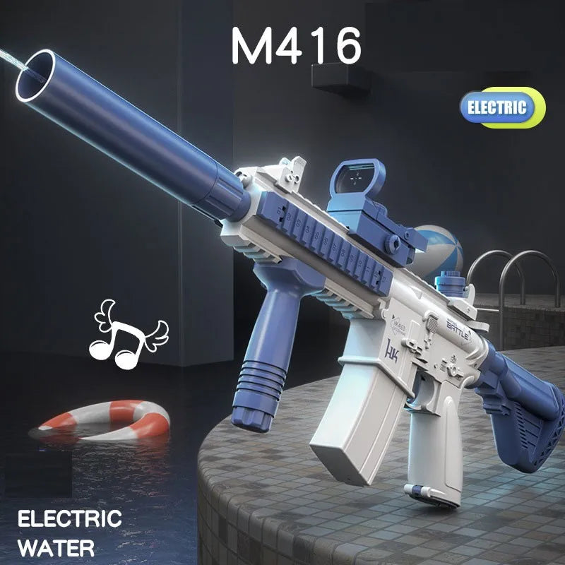 Water Gun Electric Toy High Pressure Full Auto M416 Rifle Water Guns For Adults Boys Girls Summer Games Beach Pool Toys