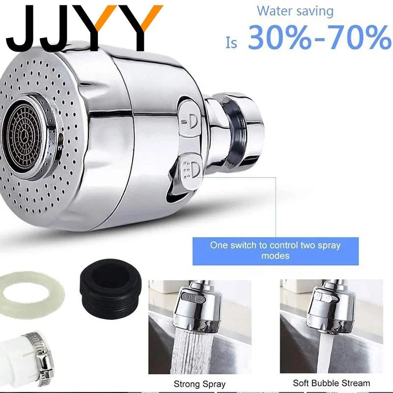 Universal Faucet 360 Degree Rotating Tap Filter Tip Water Bubbler Faucet Anti-Splash Economizer Kitchen Supplies S/L Optional