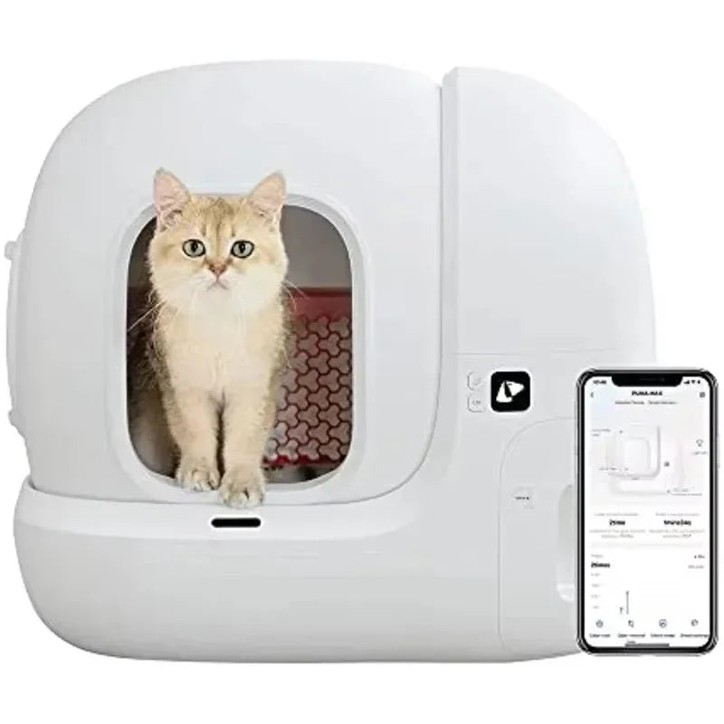 PURA MAX Automatic Cat Litter Box Smart Self-Cleaning Toilet with APP Control for Multiple Large Cats Global Version