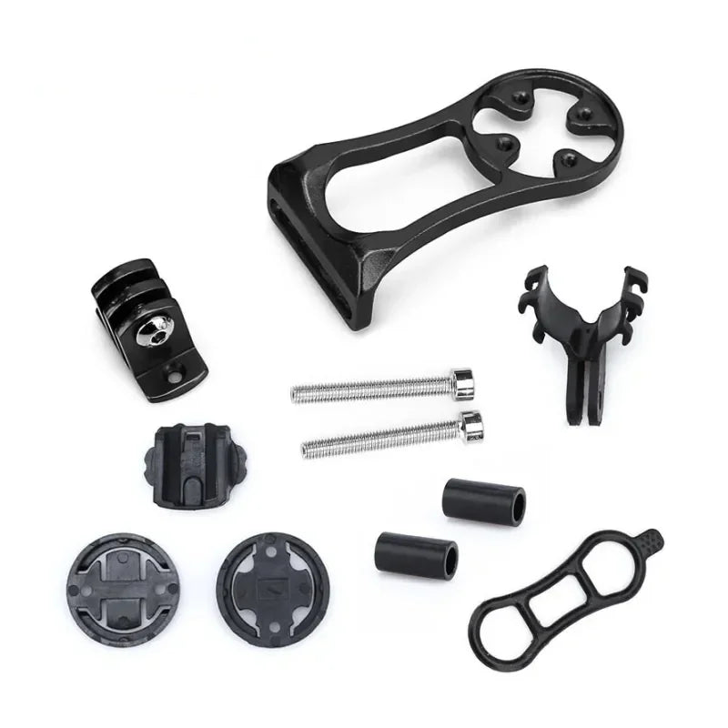 Bicycle Computer Holder Aluminum Alloy Stopwatch Mount Wear-resistant MTB Speedometer Mount Stem Top Cap Suitable for Garmin