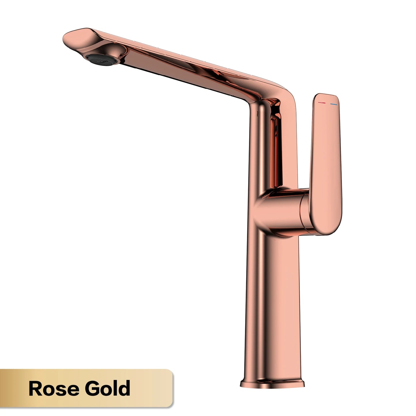 AITANA Luxury Chromium Brass Bathroom Faucet with Simple Design, Single Handle Cold and Hot Dual Control, 2-Function Basin Tap