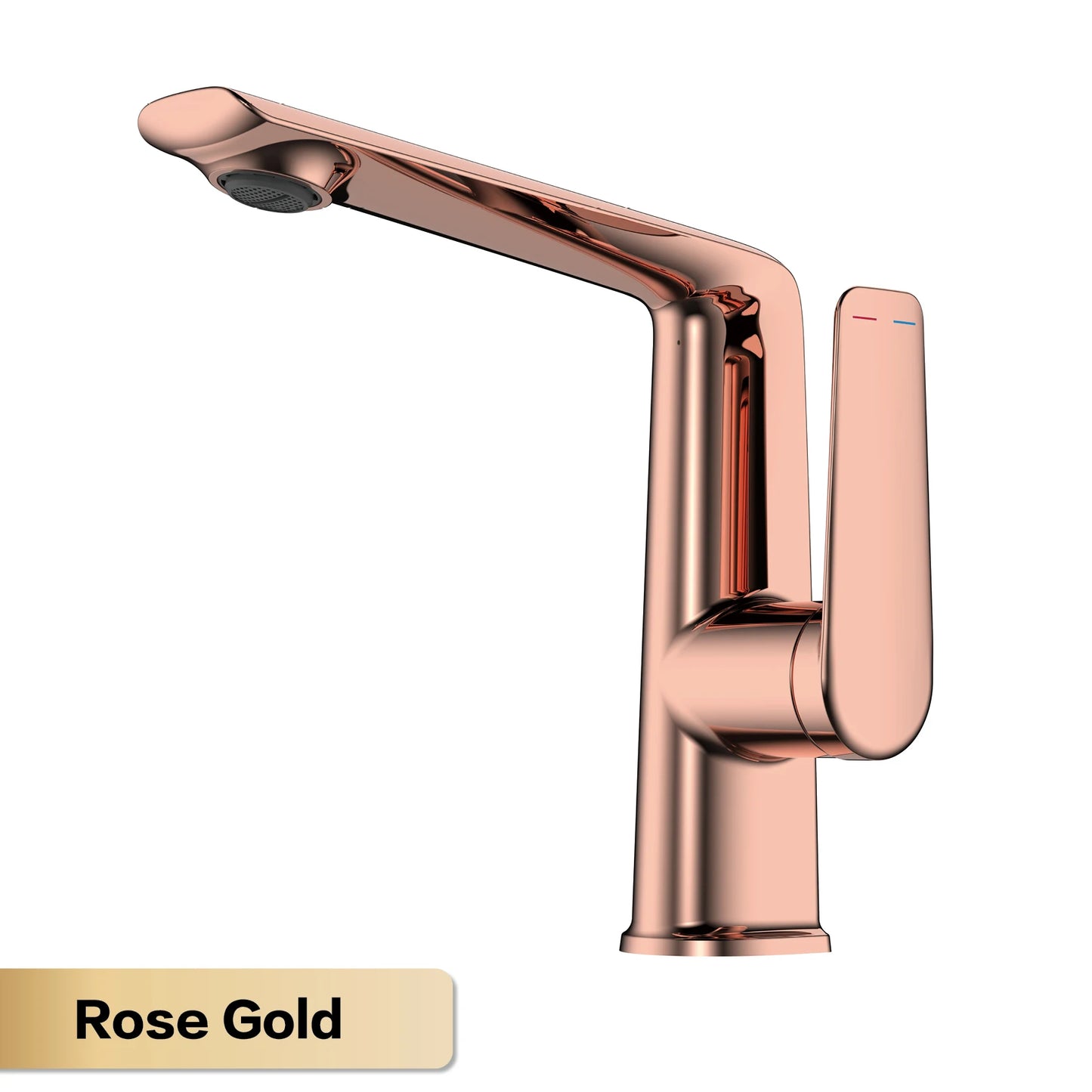 AITANA Luxury Chromium Brass Bathroom Faucet with Simple Design, Single Handle Cold and Hot Dual Control, 2-Function Basin Tap