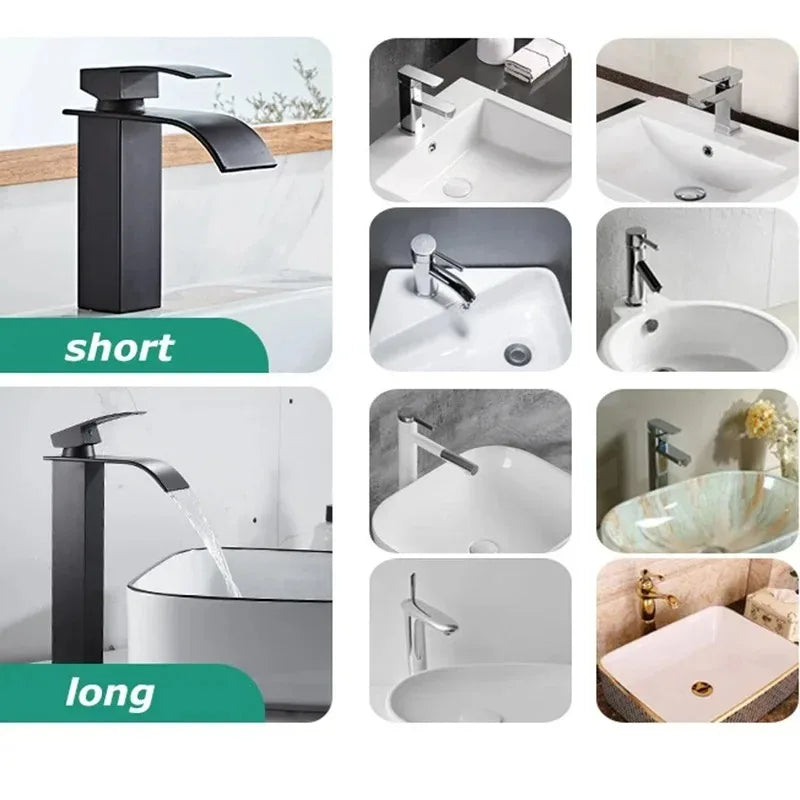 Bathroom Accessories Household Home Hot and Cold Water Waterfall Dragon Head Kitchen Bathroom Bathroom Washbasin Faucet Tapware