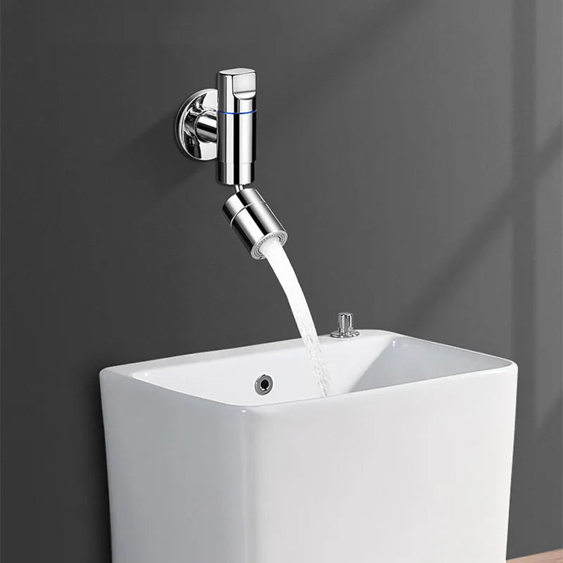 In-wall Single Cold Water Mop Pool Faucet Stainless Steel  Bathroom Cleaning Room Basin Faucet Two Water Outlet Modes