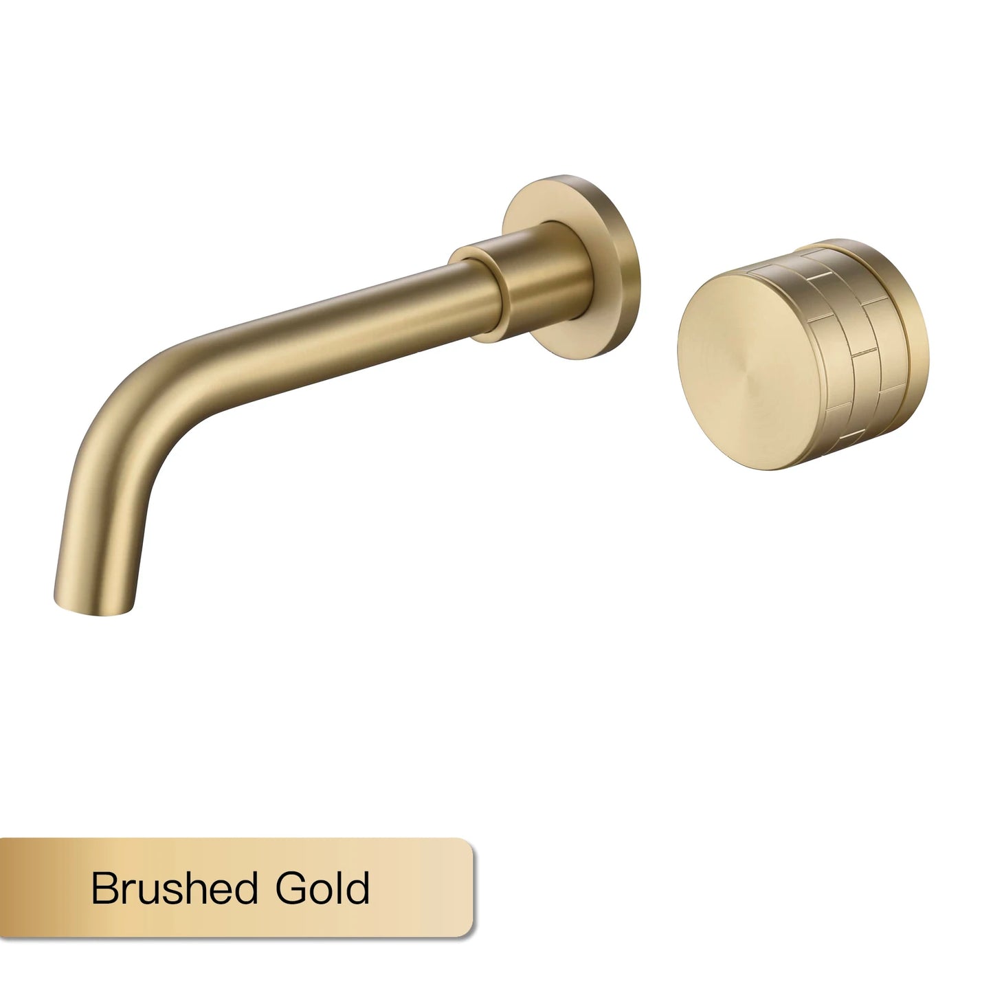 AITANA luxury brass brushed nickel bathroom faucet with simple embedded design and dual hole hot and cold water basin Mixer