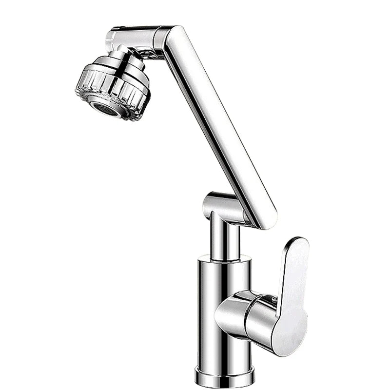 Universal Rotating Dual-mode Faucet Mechanical Arm Wash Basin Kitchen Bathroom Hot And Cold Household Basin Wash Basin Wash Up