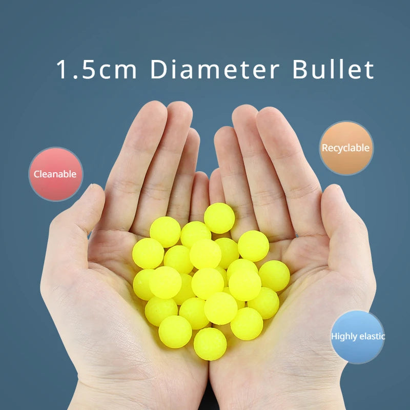 K2 Soft Bullets Dart Foam Blaster Manual High Capacity TPE Ball Launcher Colorful Continuous Firing Toy Gun Outdoor Cs Game Prop