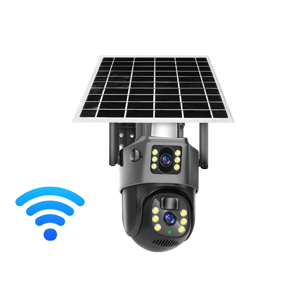 Linook V380 Pro 4K 8MP 4G SIM card solar CCTV wireless camera CCTV outdoor WIFI solar camera 360 built-in battery waterproof