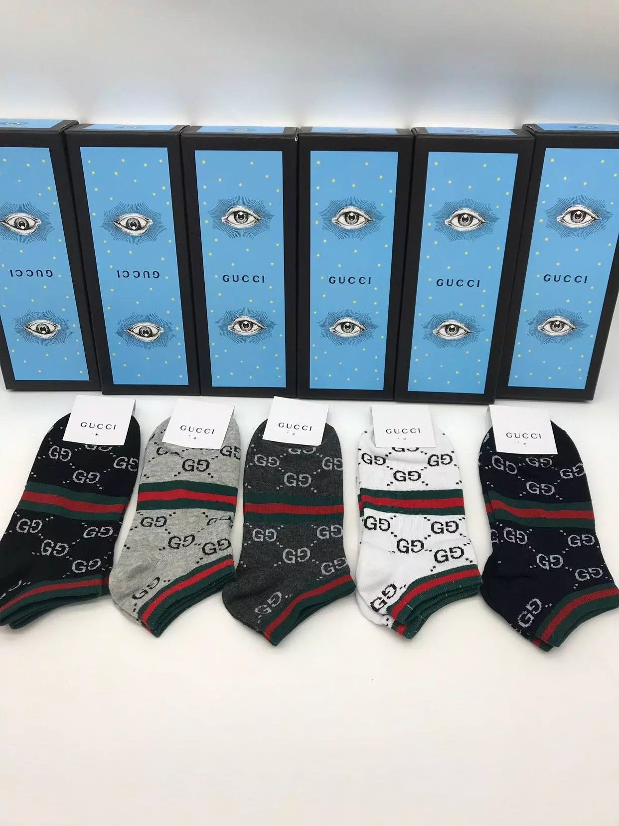 cotton gucci unisex socks