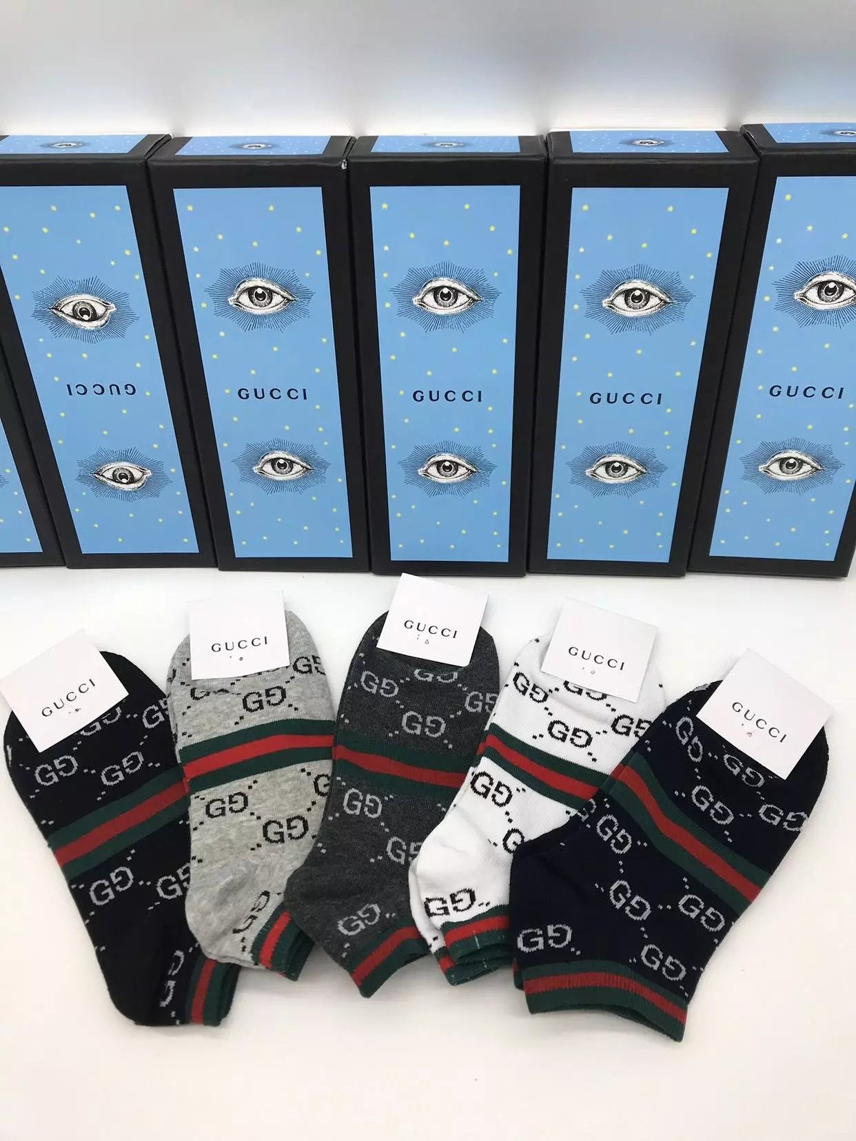 cotton gucci unisex socks