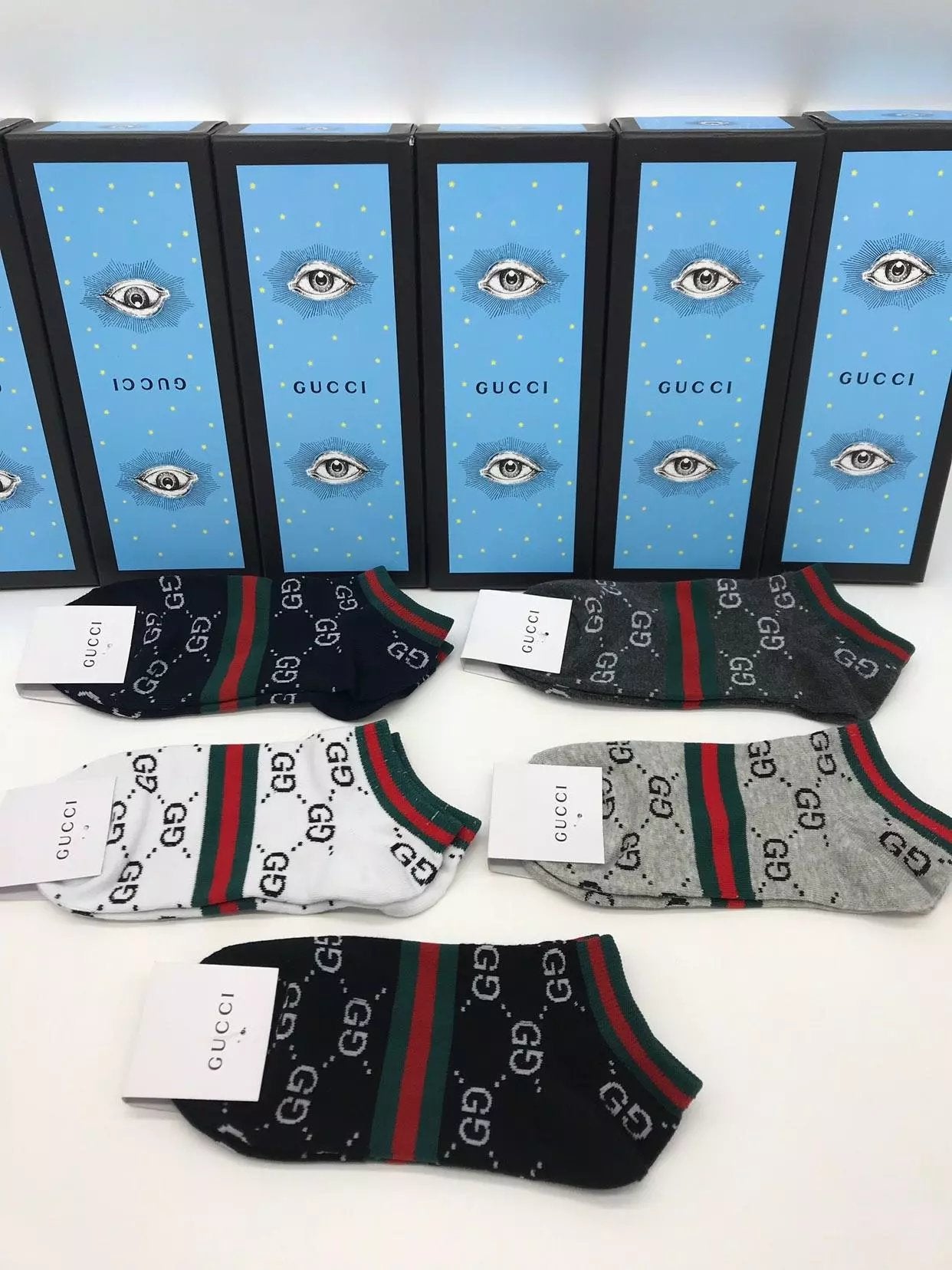 cotton gucci unisex socks