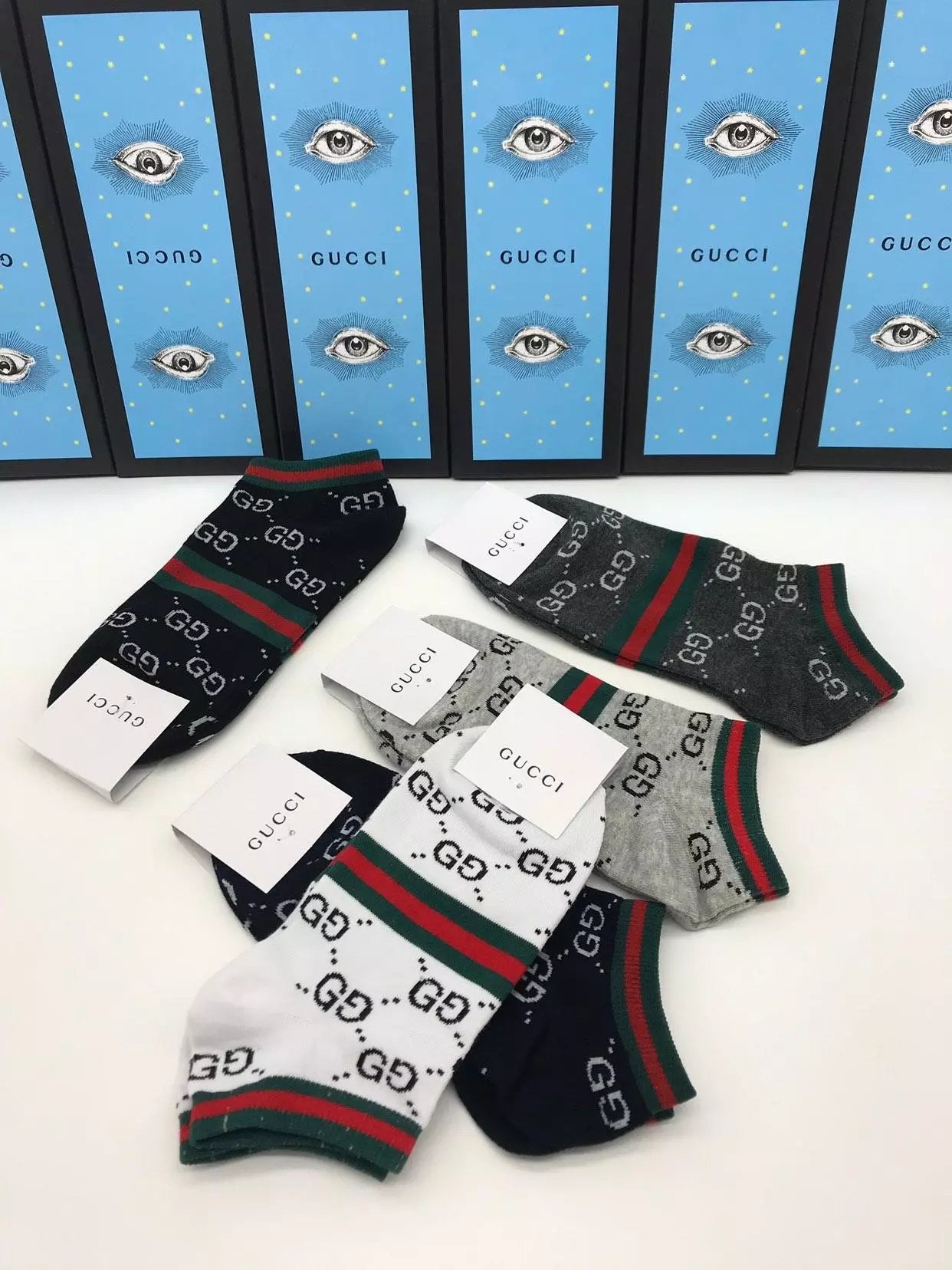 cotton gucci unisex socks