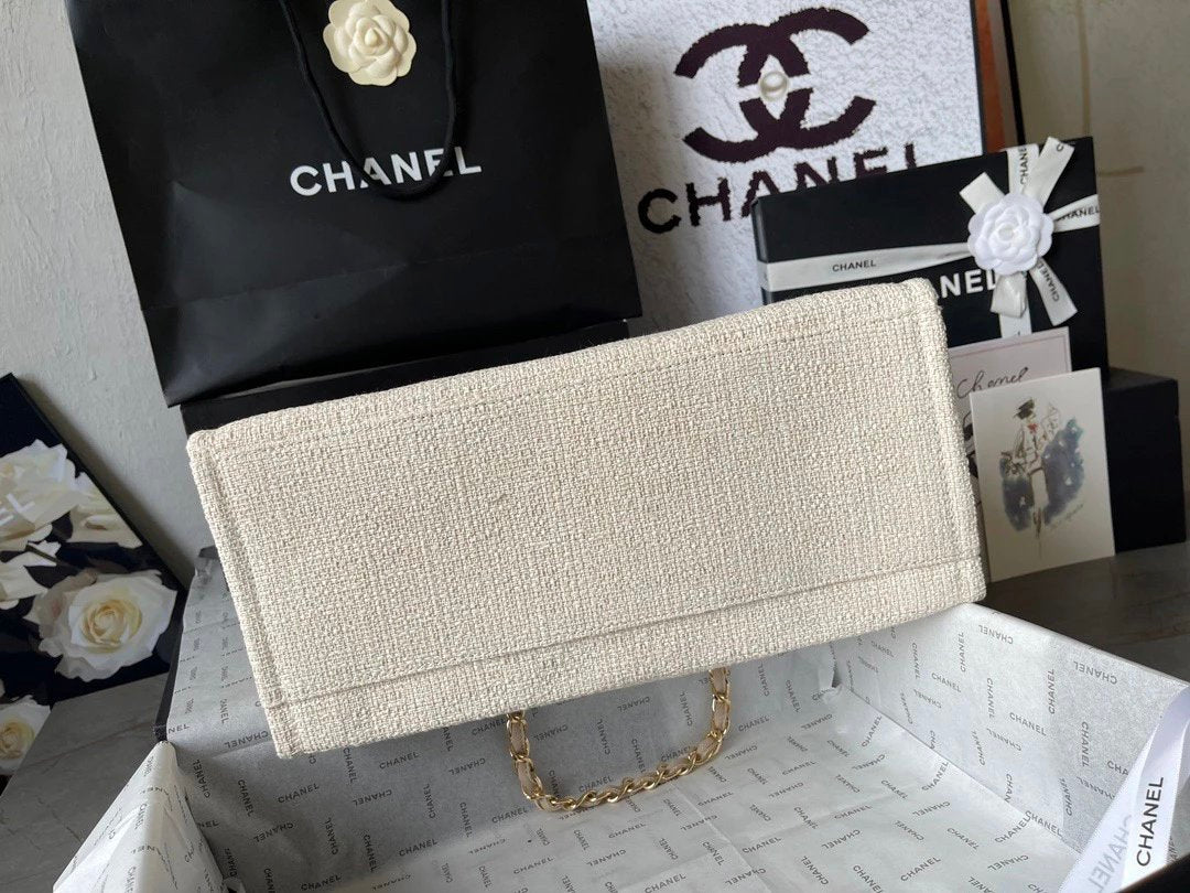 Chane1 Classic Bag Beach denim canvas bag size: 38×32×18cm